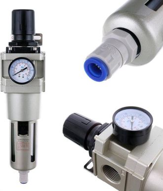 OEM Filtro Reductor De Aire De 1 Pulgada Separador De Secadora Drenaje Autom&aacute;tico Man&oacute;metro