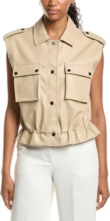 Kenneth Cole Drawcord Snap Front Jacket