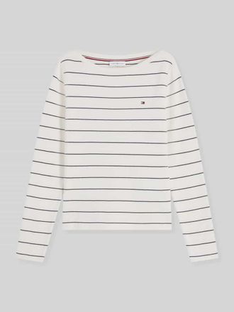 Tommy Hilfiger Regular Fit Pullover aus Baumwoll-Mix in Weiss, Gr&ouml;&szlig;e XL