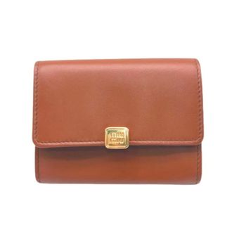 Miu Miu Pre-owned portafogli di pelle - - Pre-owned - Donna - Marrone - ONE SIZE