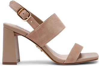 Steve Madden High Heel Sandalen - Dames - Sandalen met hakken - Beige - 40 EU - Schoenen