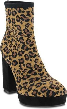 Mia Candra Platform Boot in Leopard Pr at Nordstrom Rack, Size 6.5