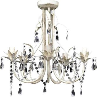 vidaXL L&aacute;mpara Colgante Ara&ntilde;a De Cristal Elegante 5 Bombillas Vidaxl