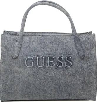 Guess Tassen, Dames, Blauw, ONE Size, Katoen, Jodi Shopper