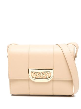 D'Estrëe Paris Simone leather cross body bag - Neutrals
