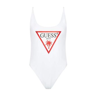 Guess Dames, Badkleding, Wit, Maat: XL Polyamide