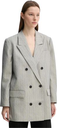Munthe Blazer - Dames - Blazers - Grijs - XS - Polyester - Jassen