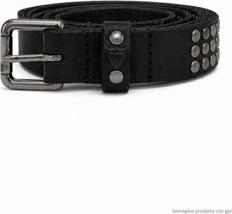 HTC Black 3000 Studs Leather Studded Belt