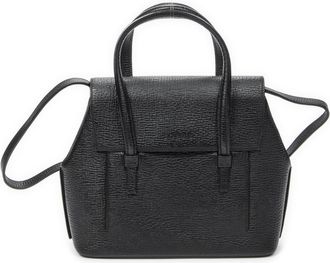 Loewe Pre-owned Womens Vintage Top Handle Flap Tote Shoulder Bag - Black - One Size