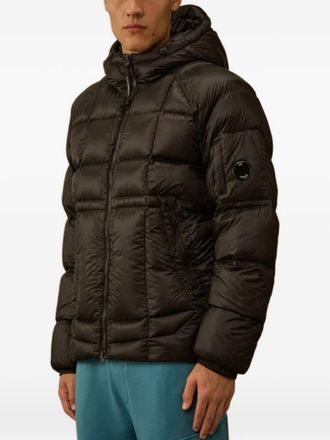 C.P. Company Mens Hooded Puffer Jacket D.d. Shell Black Polyamide Padded & Down