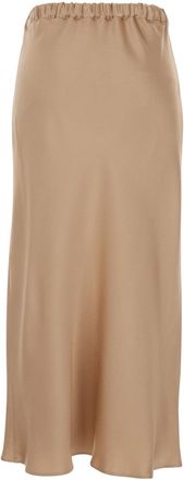 Antonelli Womens Midi Skirt Beige Acetate