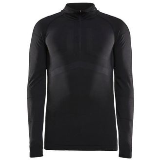 Craft Active Intensity Zip Kunstfaserunterw&auml;sche f&uuml;r Herren | schwarz