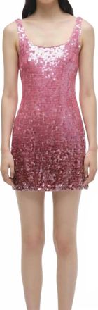SIMKHAI Alayna Mini Dress In Sorbet Sequin