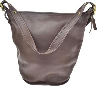 Coach Shoulder Leather Brown Leather Handbag (Pre-Owned)