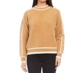 Karen Kane Caroline Textured Sweater In Camel