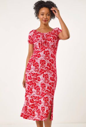 Roman Ditsy Floral Midi Dress