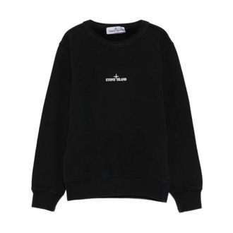 Stone Island Maglie Sweatshirt - male - Stone Island - Kids Sweatshirts - Black - 6 Y - Kids