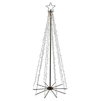 Luca Lighting &Aacute;rbol de navidad decorativo negro h185xb75xl75cm