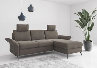 HOME AFFAIRE Ecksofa »Rochelle« wahlweise mit Bettfunktion, Bettkasten und Armteilverstellung