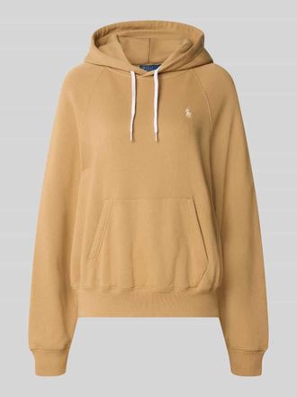 Polo Ralph Lauren Comfort Fit Hoodie aus Baumwoll-Mix in Camel, Gr&ouml;&szlig;e XXL