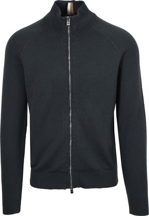 HUGO BOSS Mens H IDINO CARDIGAN OPEN GREEN Cotton - Size X-Large