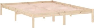 vidaXL Estructura de cama sin colchón madera maciza de pino 152x203 cm Vidaxl