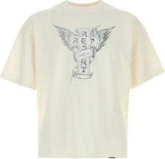 Represent Ivory Cotton Blend T-shirt