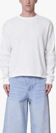 mnml Basic Thermal Long Sleeve T-Shirt in White at Nordstrom, Size Xx-Large