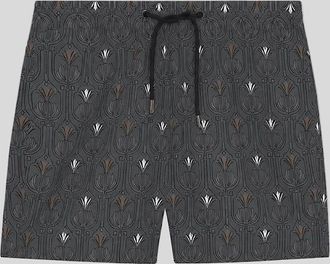Lyle & Scott Lyle And Scott Mens Botanical Swim Shorts - Black - Size: 37/36/32