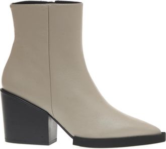 Paloma Barcel&oacute; Texan Leren Tortora Enkellaarsjes - Dames - Cowboylaarzen - Beige - 39 EU - Leer - Schoenen