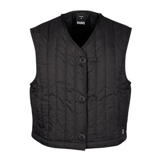 Rains Dames, Jassen, Zwart, Maat: XS Nylon