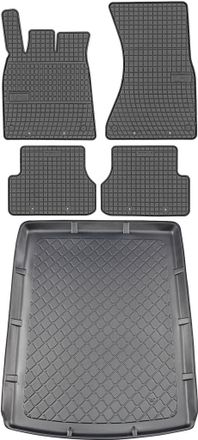 OEM Juego De Alfombrillas De Goma Para Coche Y Maletero Para Audi A6 C7 Kombi (de Septiembre De 2011 A Agosto De 2018)