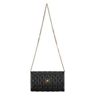 Versace Leather Clutch With Logo