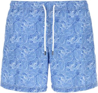 Fedeli Printed Polyester Swimming Shorts