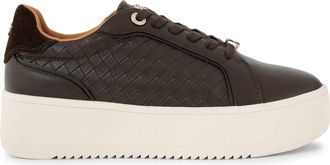 Kurt Geiger Womens Lighter Weave Sneakers - Brown - Size UK 4