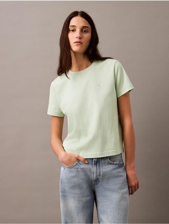 Calvin Klein Jeans Calvin Klein Womens Archive Logo T-Shirt - Green - XS