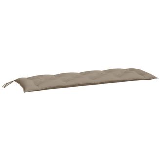 vidaXL Cojines De Banco De Jard&iacute;n 2 Uds Tela Oxford Taup&eacute; 150x50x7 Cm Vidaxl