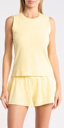 Yogalicious Jinx Heavenly Ribbed Tank in Daffodil at Nordstrom Rack, Size X-Large