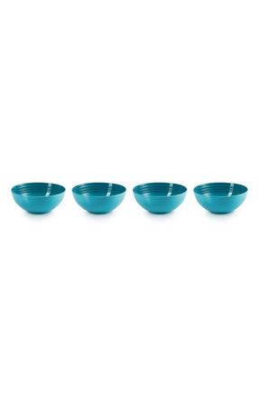 LE CREUSET Vancouver Set of 4 Soup Bowls in Caribbean at Nordstrom