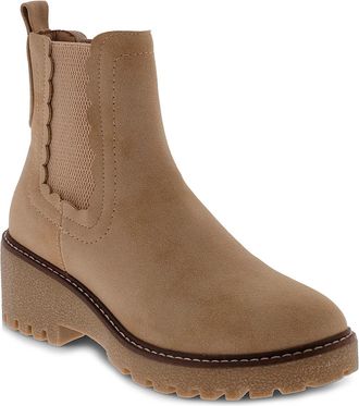 Mia Womens Kellen Bootie In Sand Amber