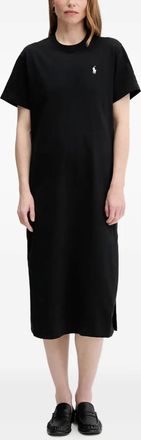 Polo Ralph Lauren Abito midi a maniche corte - Nero
