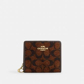 Coach Snap Wallet In Signature Chenille