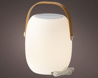 Jardideco Altavoz Led Exterior Blanco C&aacute;lido
