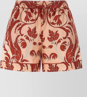 F.R.S. For Restless Sleepers silk printed drawstring tailored shorts