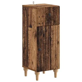 vidaXL Armario De Almacenamiento Para Ba&ntilde;o Alkmaar Madera Envejecida Vidaxl