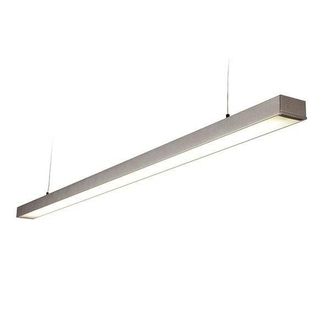 Netlighting Borde Integrated LED Linear Baton Pendant Bar Silver Opal