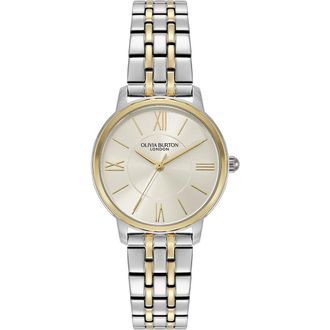 Olivia Burton Westbourne Two-Tone Bracelet Watch, 30mm in Silver & Gold at Nordstrom