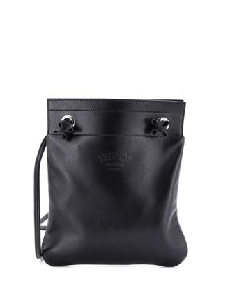 Herm&egrave;s Aline Bag Milo Lambskin and Swift Mini crossbody bag - Black