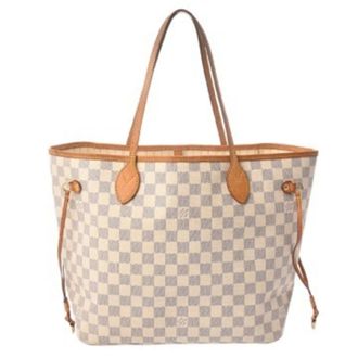 Louis Vuitton White Damier Azur Tote Bag (Pre-Owned)