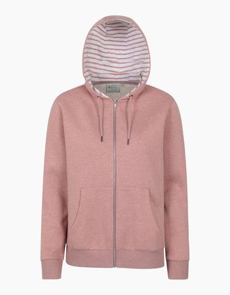 Mountain Warehouse Womens Mountain Warehouse Womens/Ladies Penzance Full Zip Hoodie - Red/Orange/Brown - Size: 12